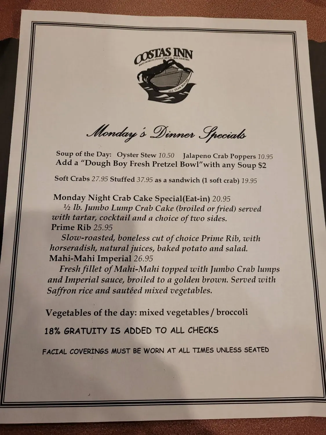 Menu 6