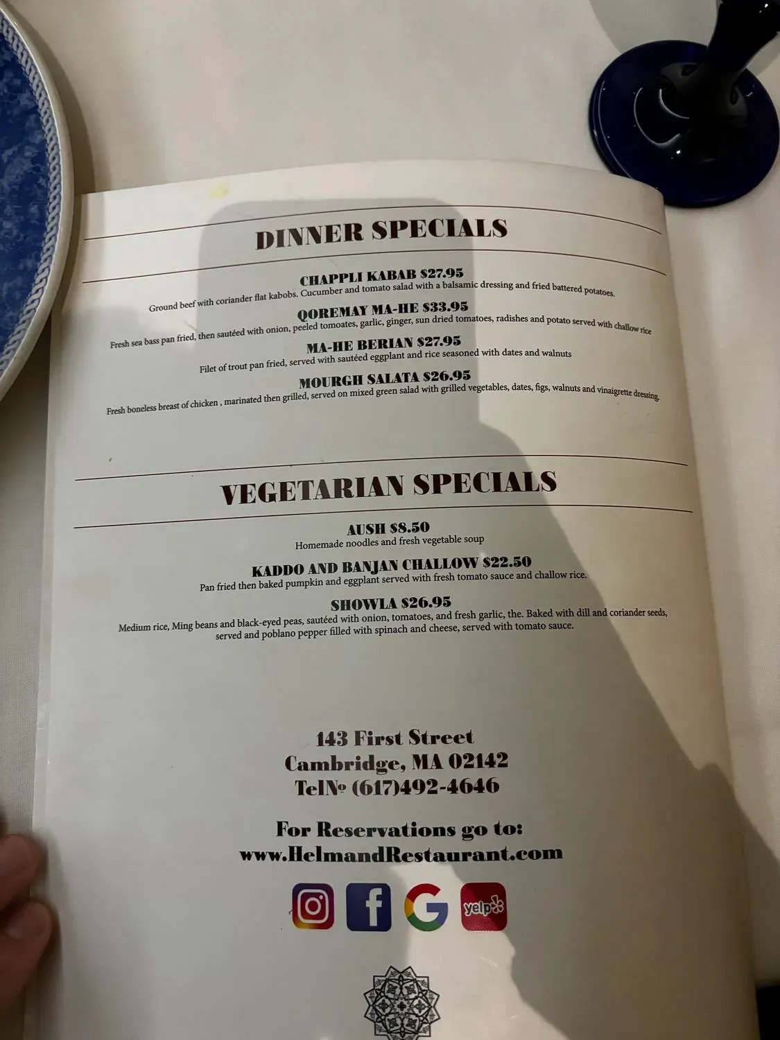 Menu 5