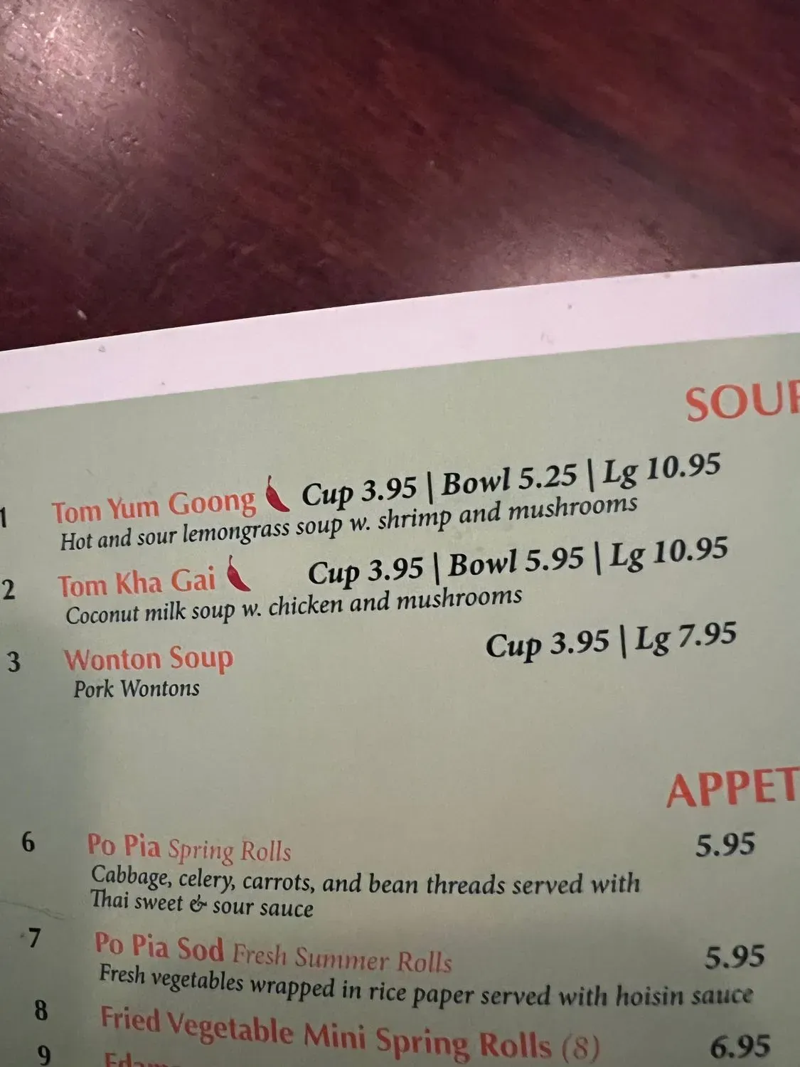 Menu 6