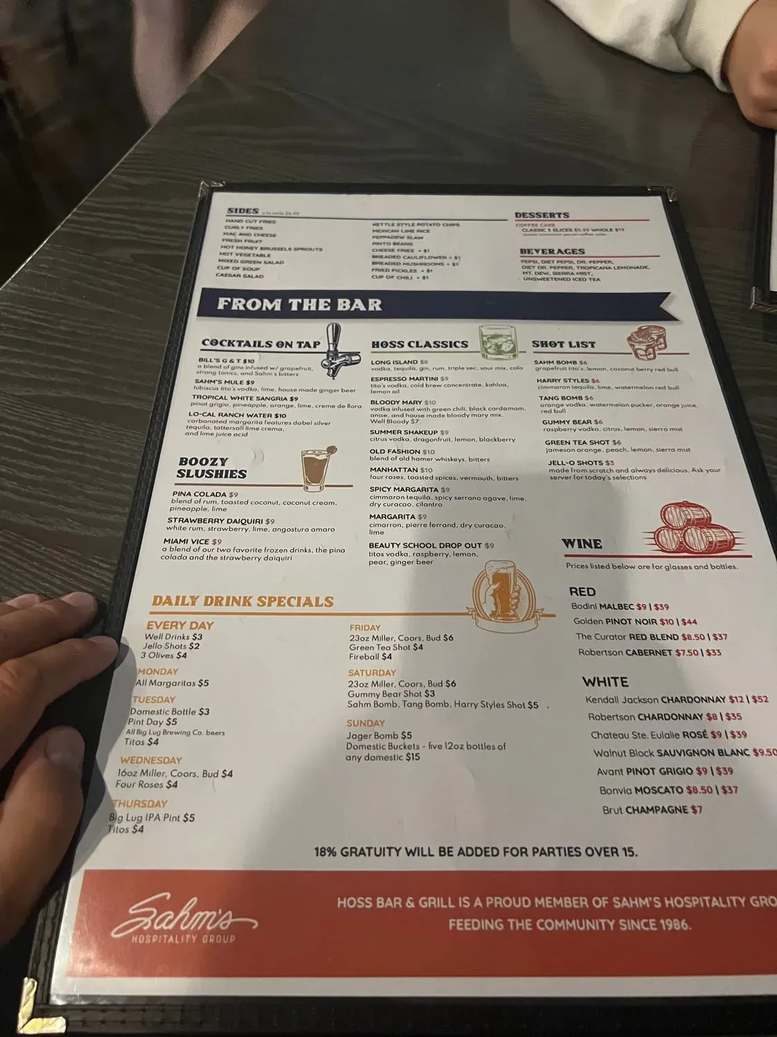 Menu 6