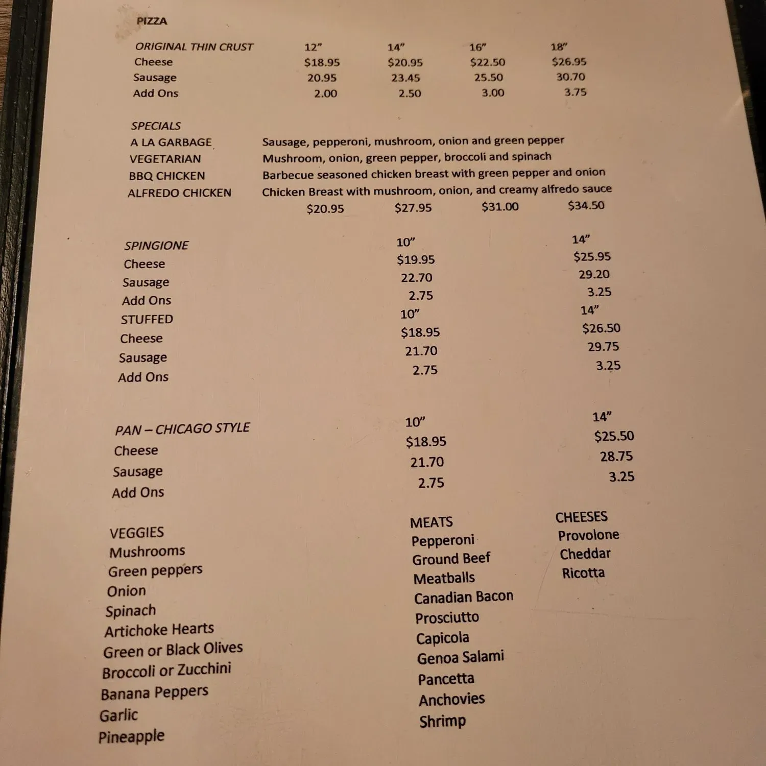 Menu 1