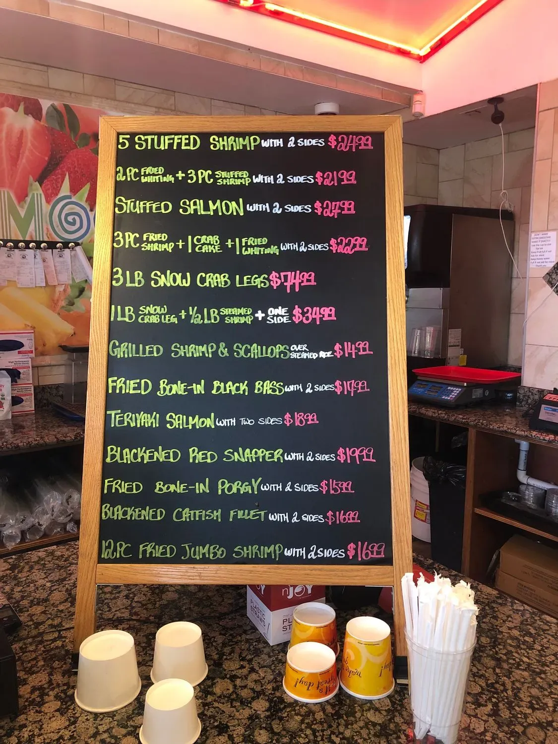 Mid Atlantic Seafood Menu - Updated November 2025