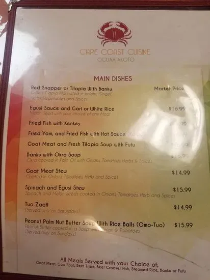 Menu 5