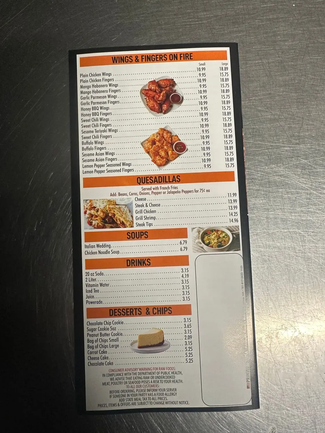 Menu 5