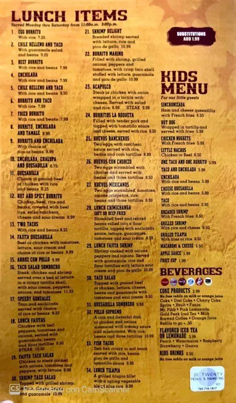 Menu 5