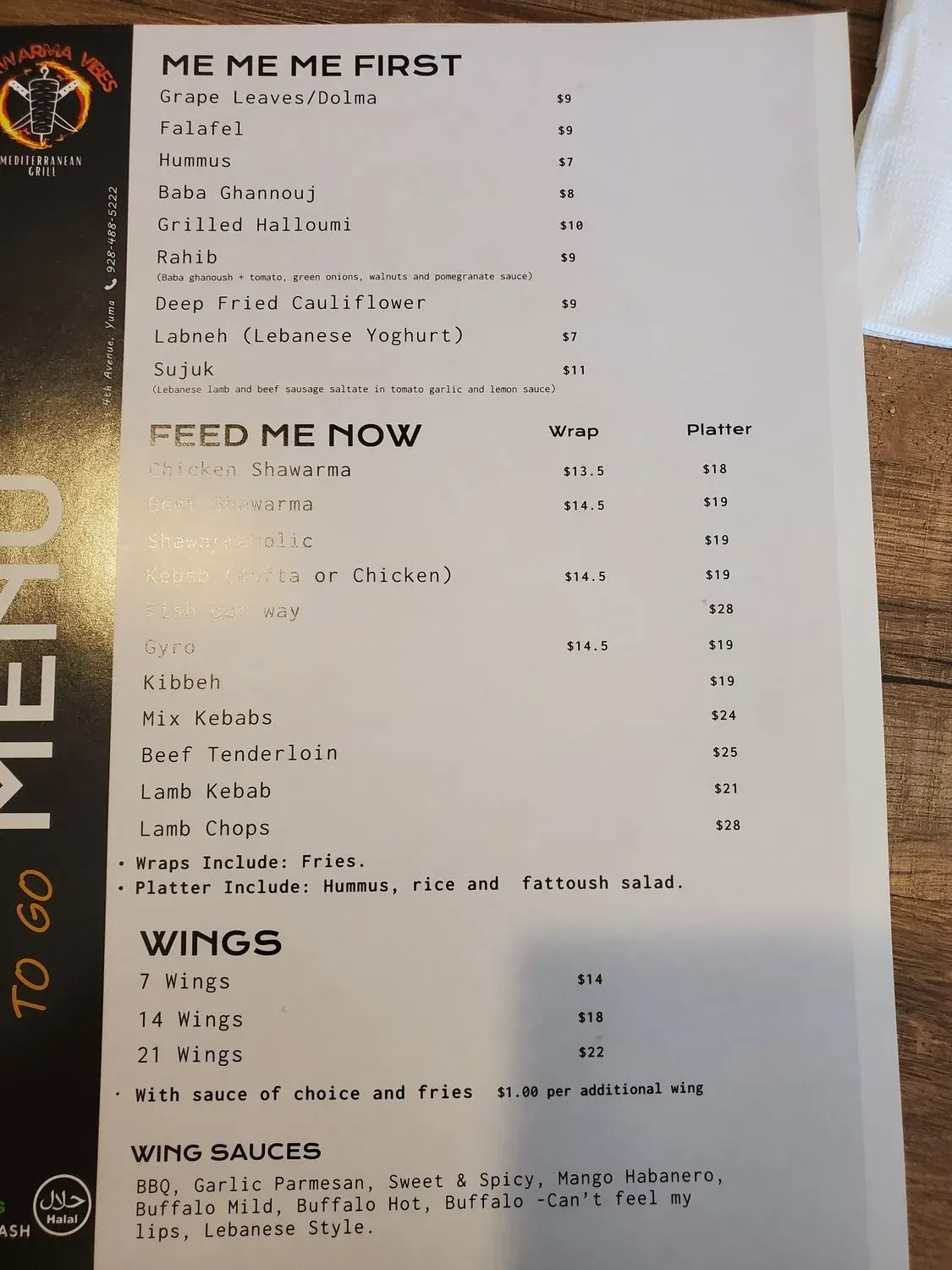 Menu 5