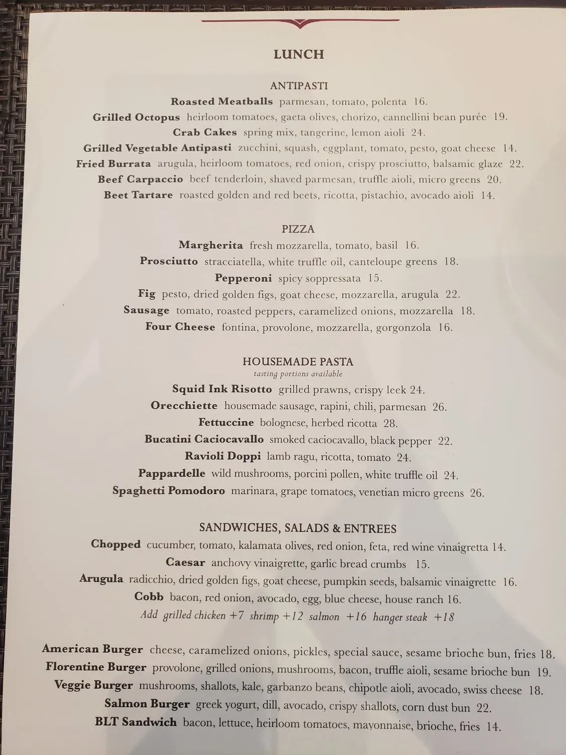 Menu 1