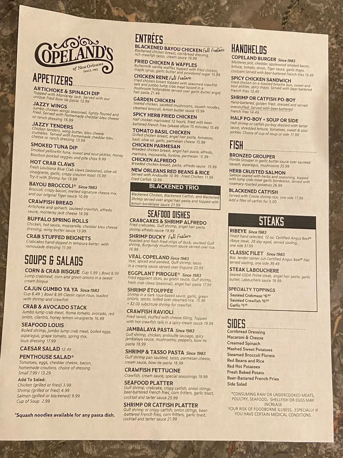 Menu 1