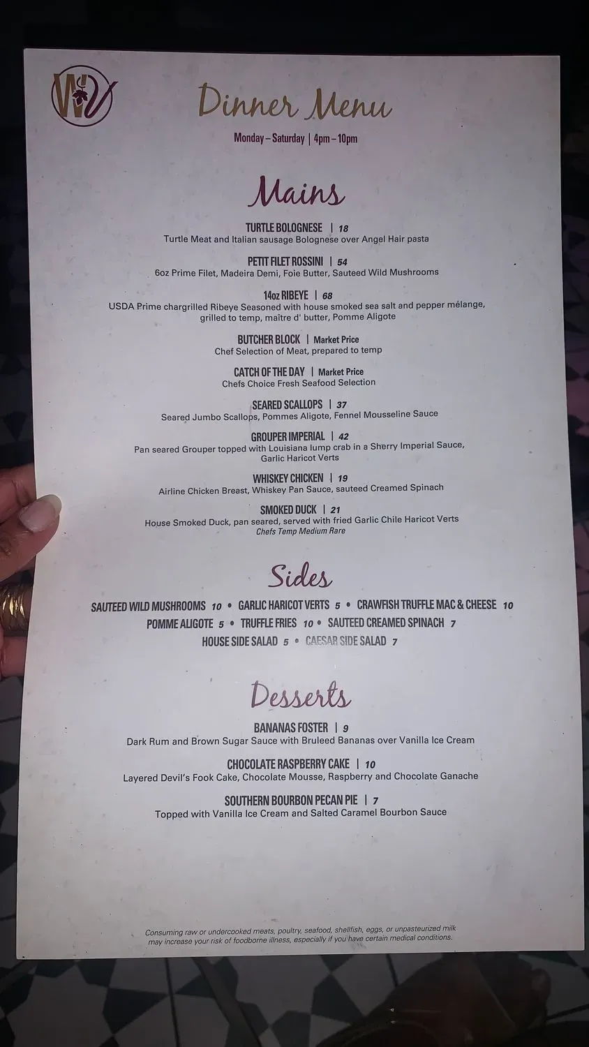 Menu 4