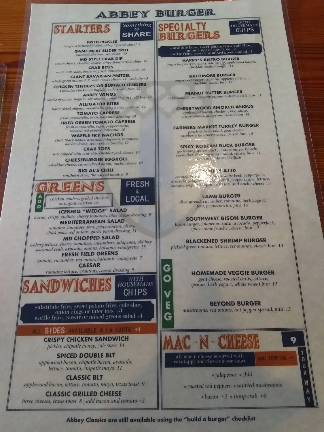 Menu 5