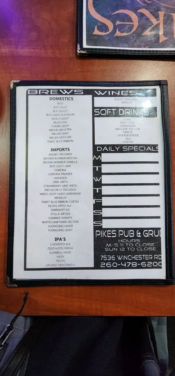 Menu 2