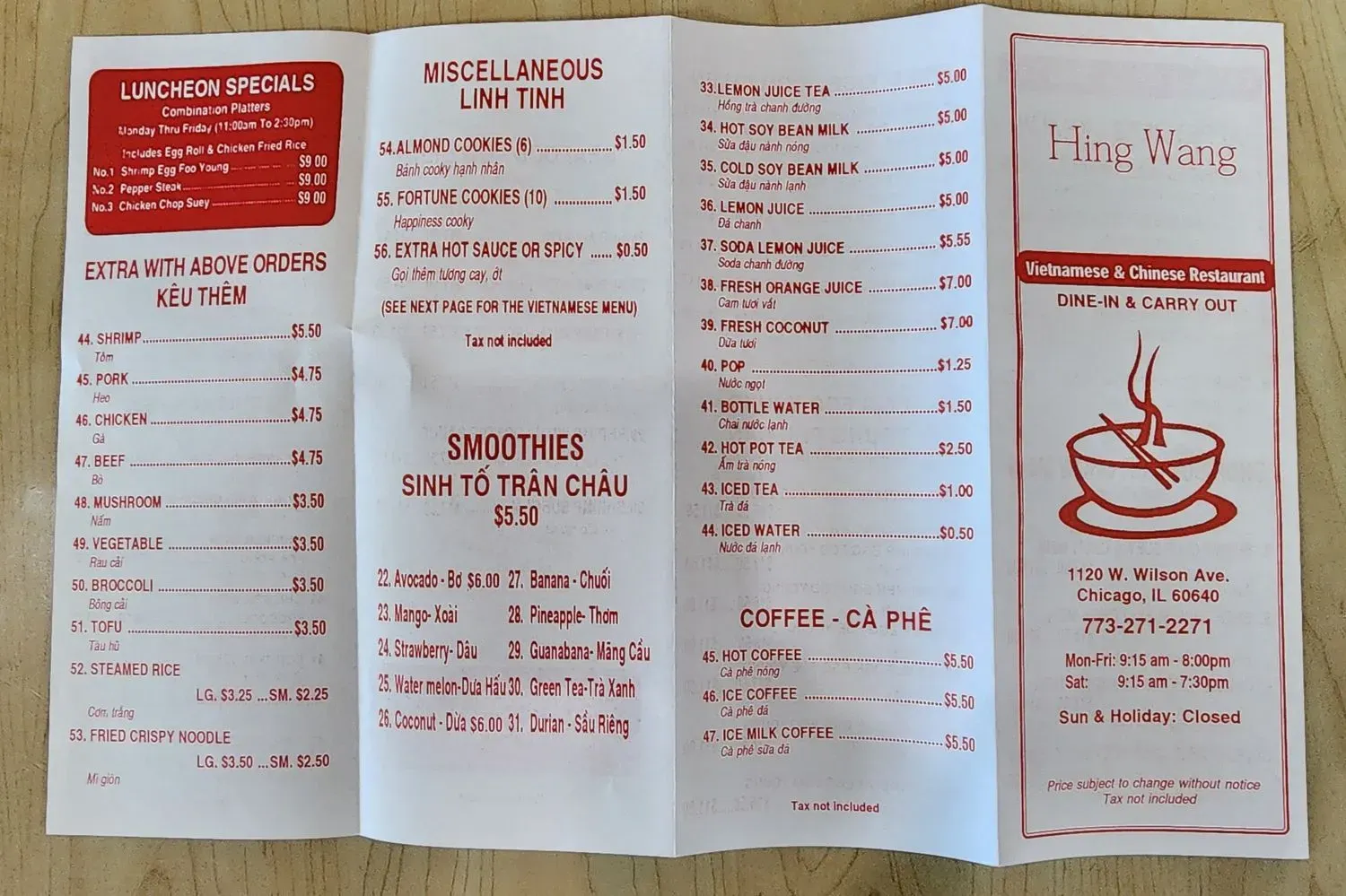 Menu 2