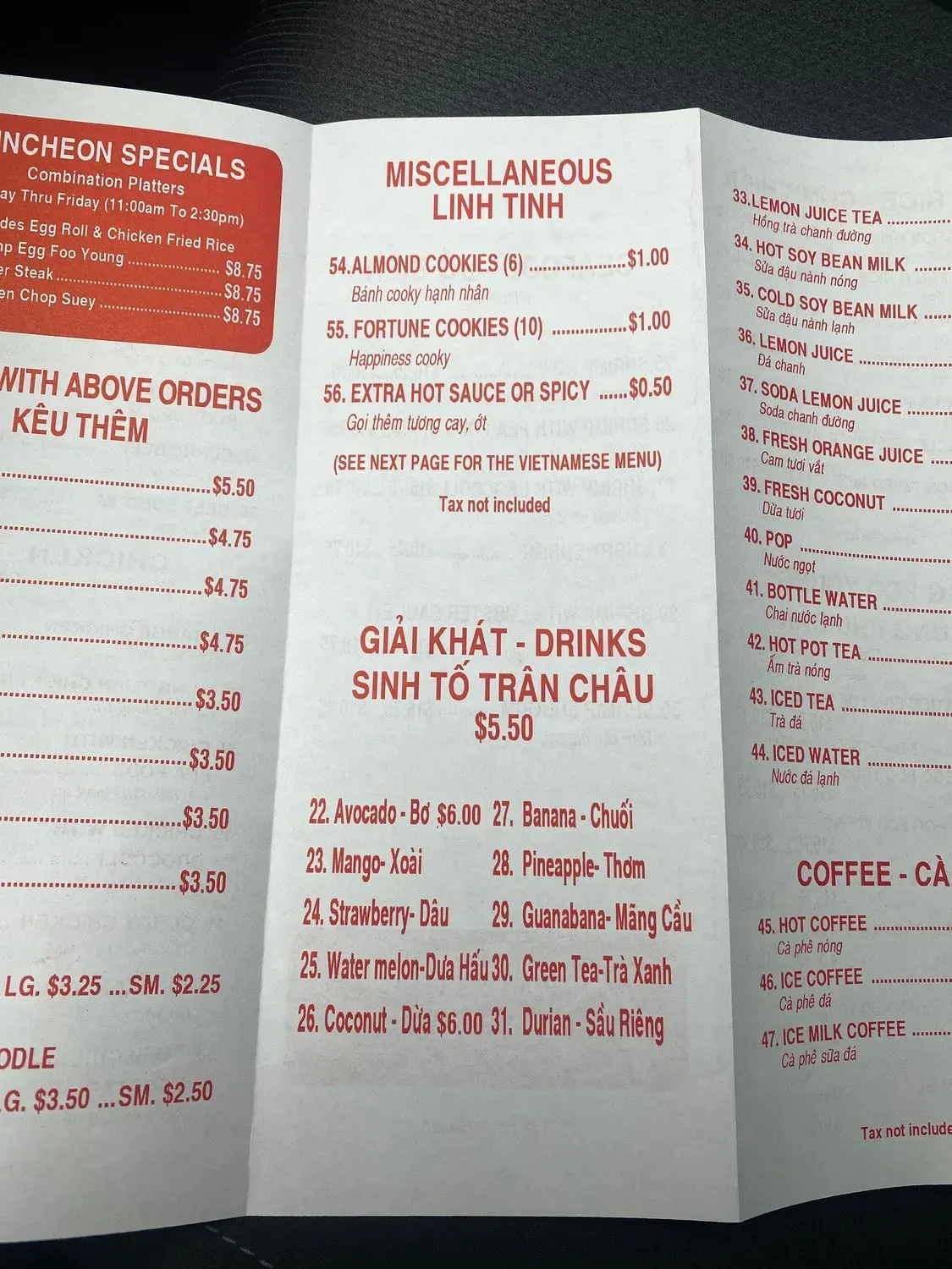 Menu 5