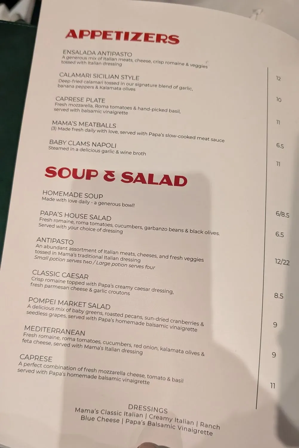 Menu 1