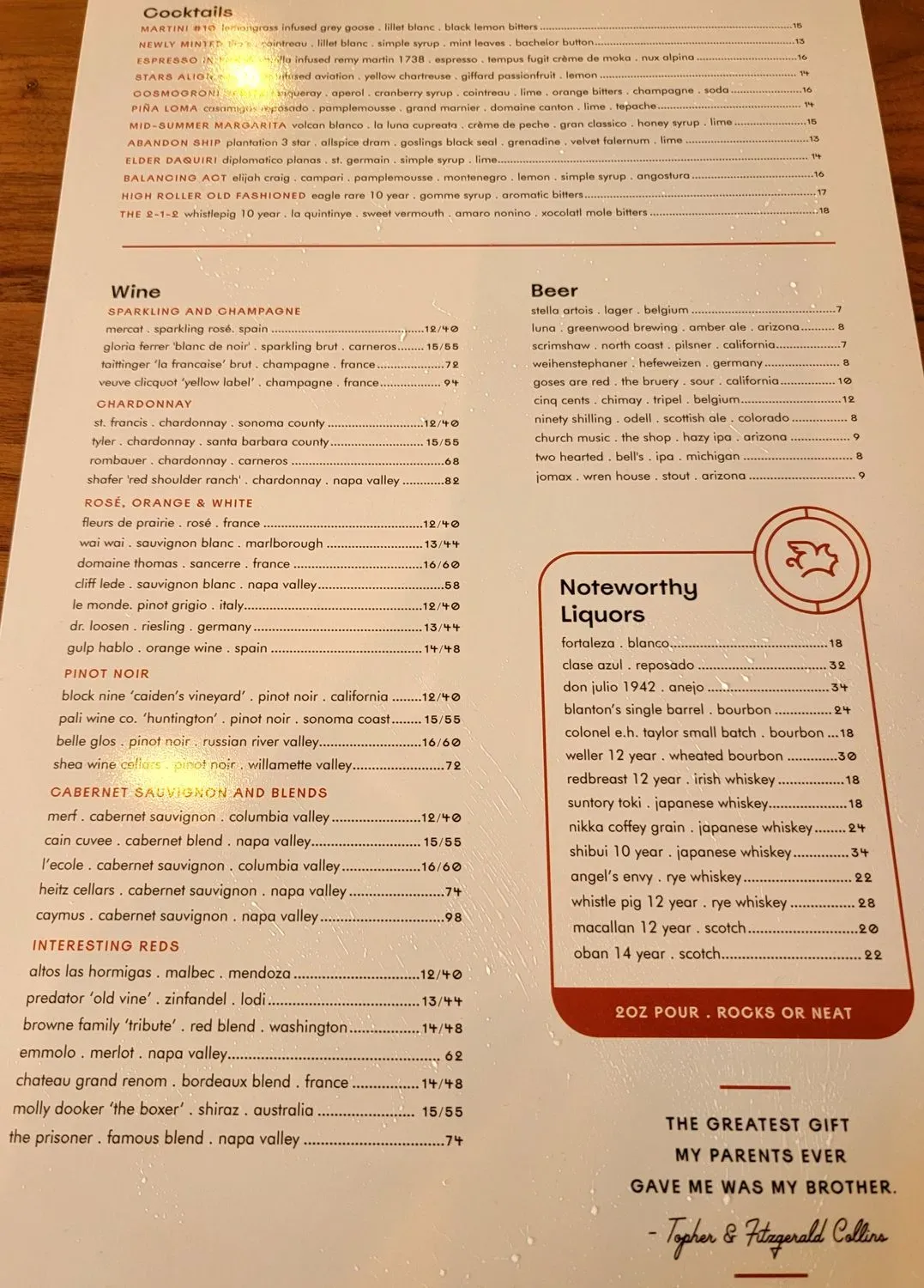 Menu 5