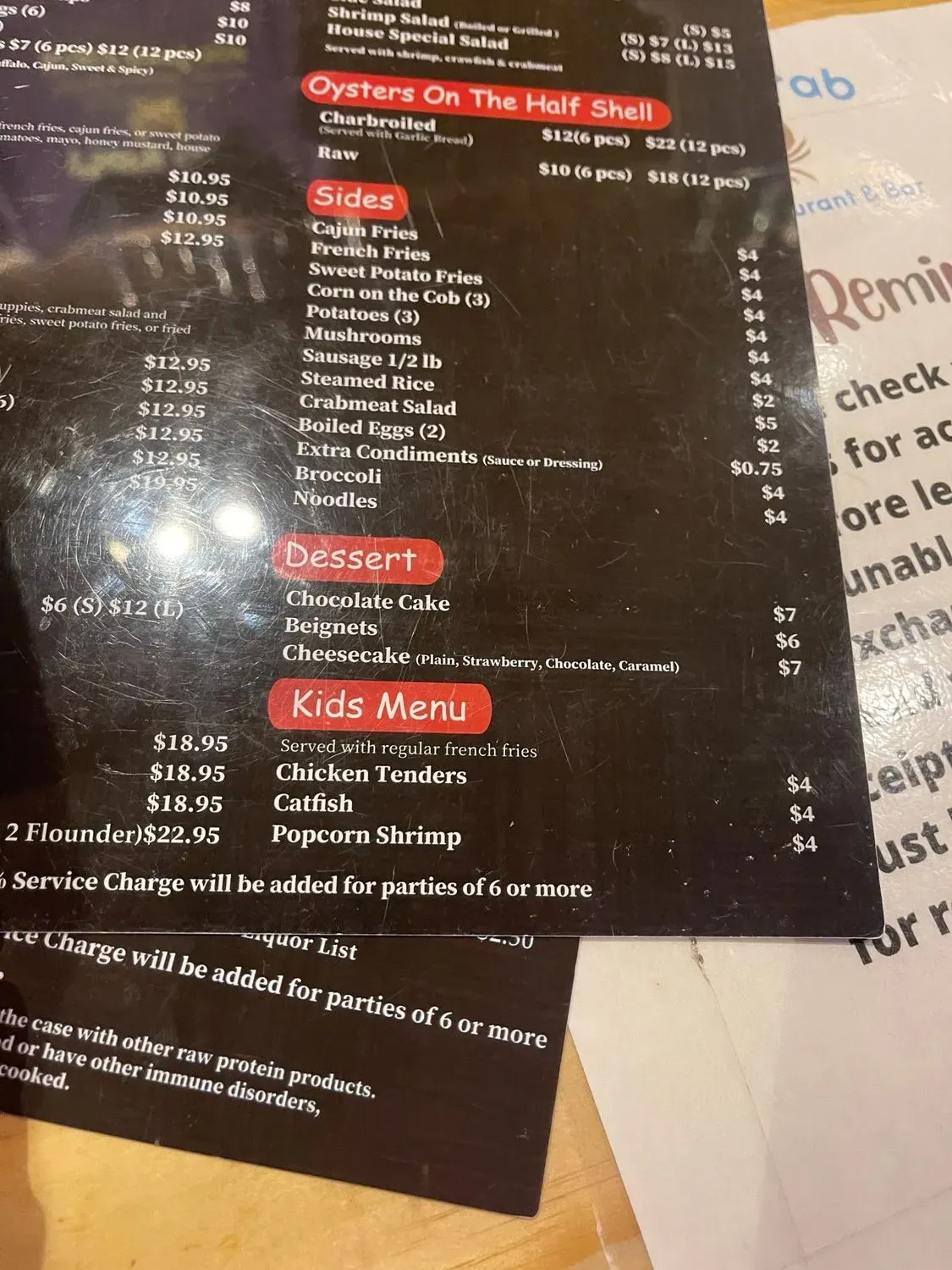 Menu 6