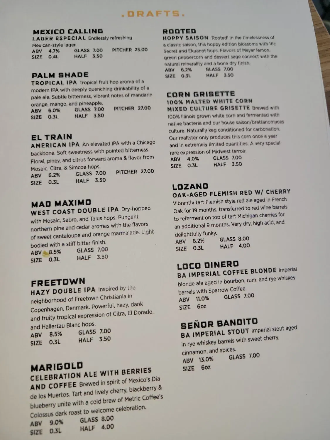 Menu 2