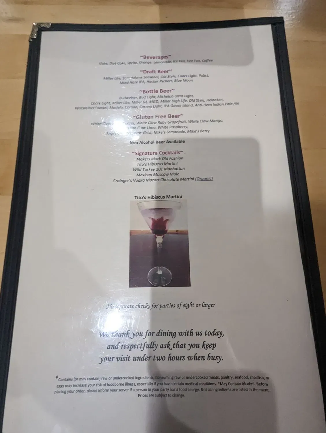 Menu 5