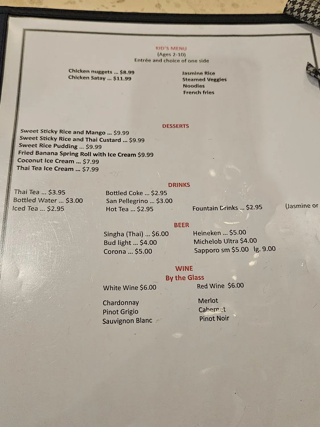 Menu 1