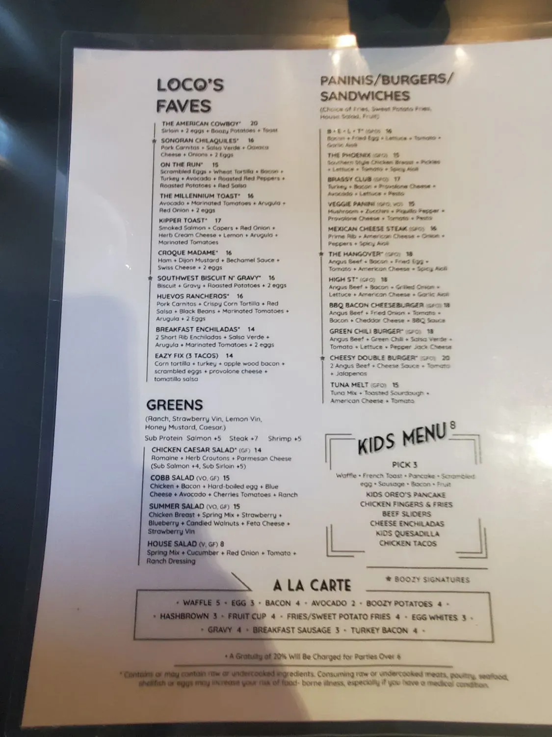 Menu 5