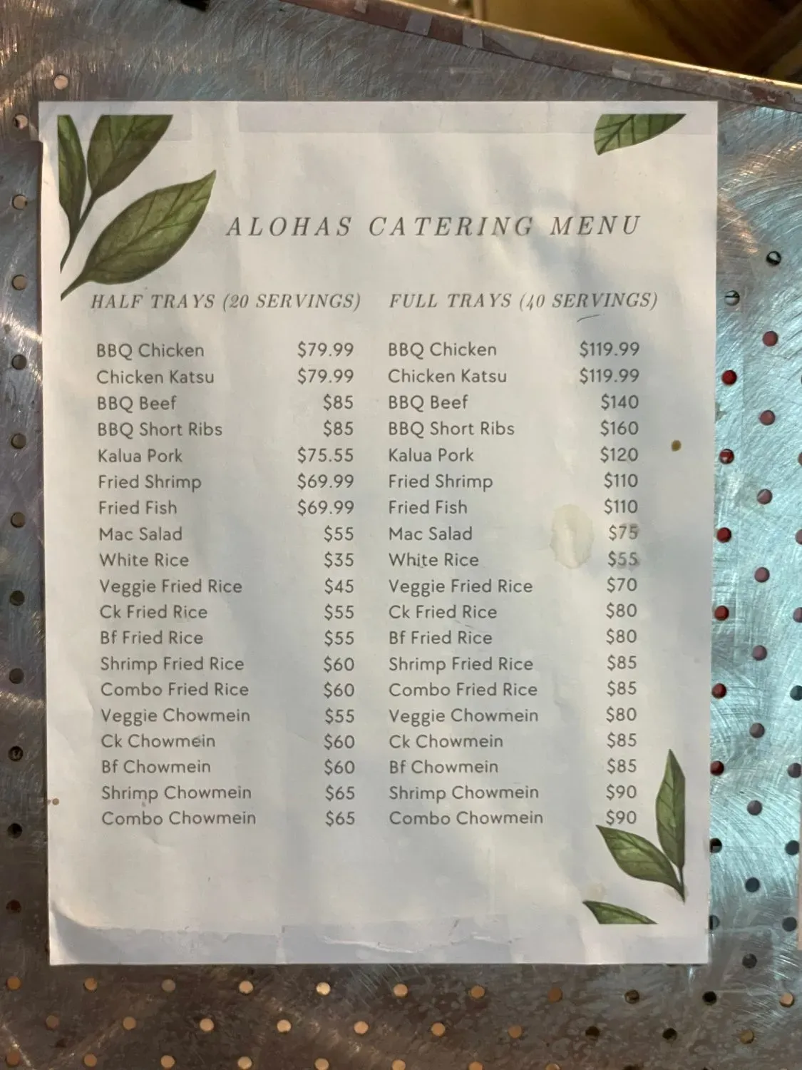 Menu 3