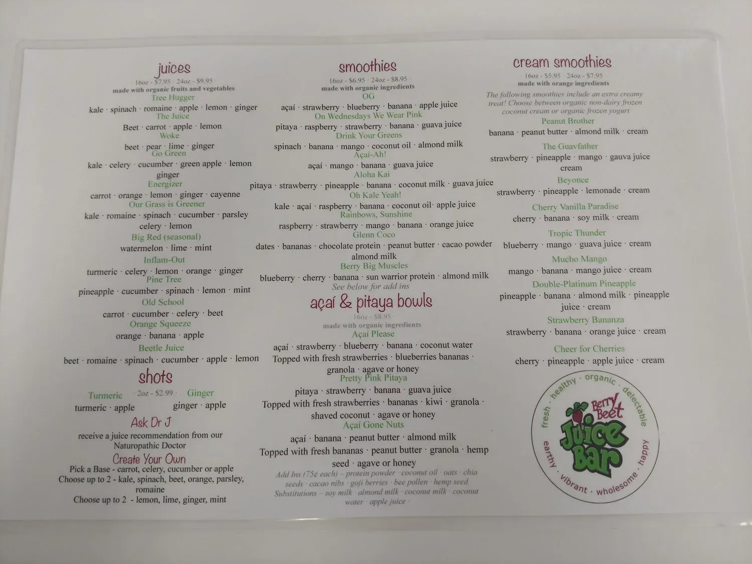 Menu 5