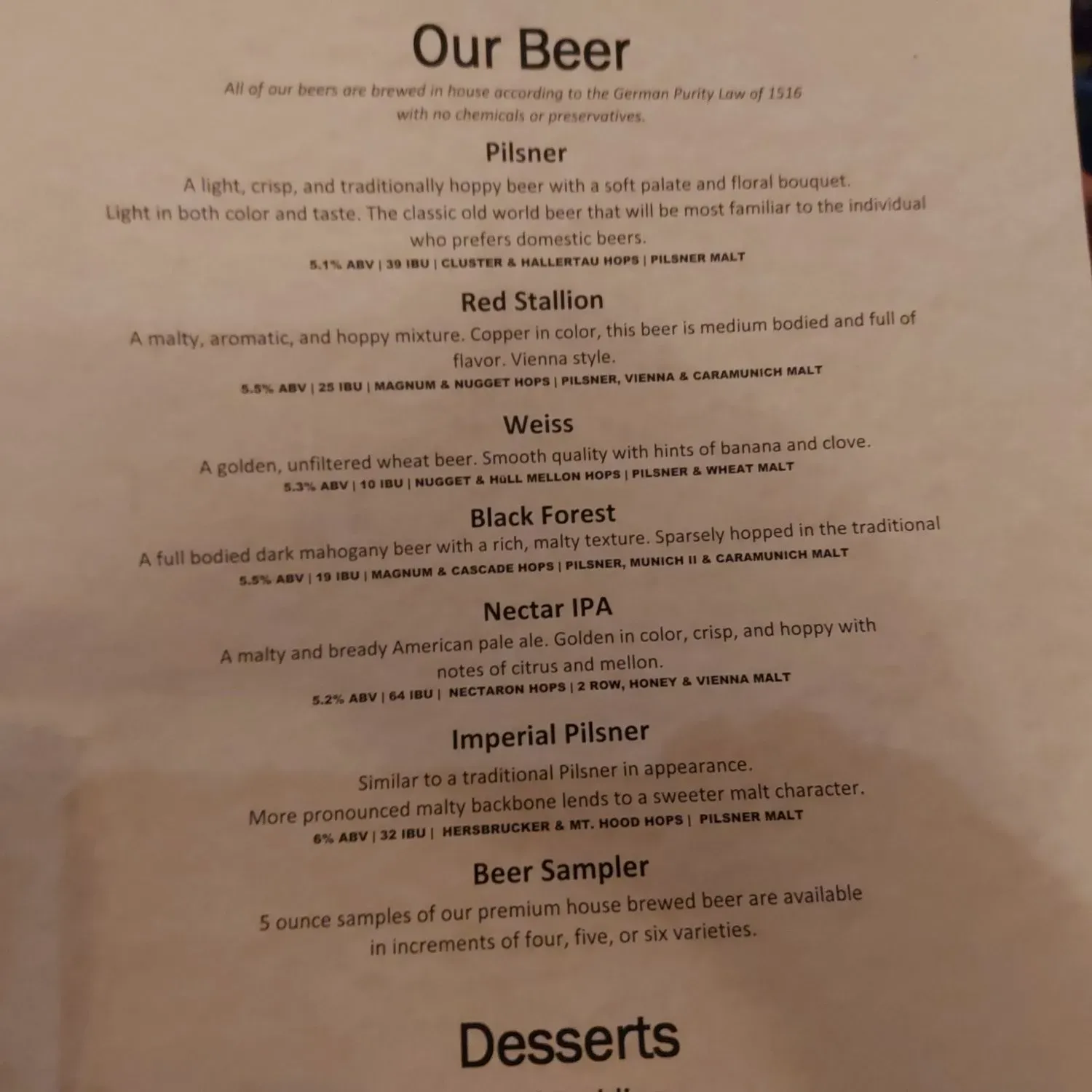 Menu 6