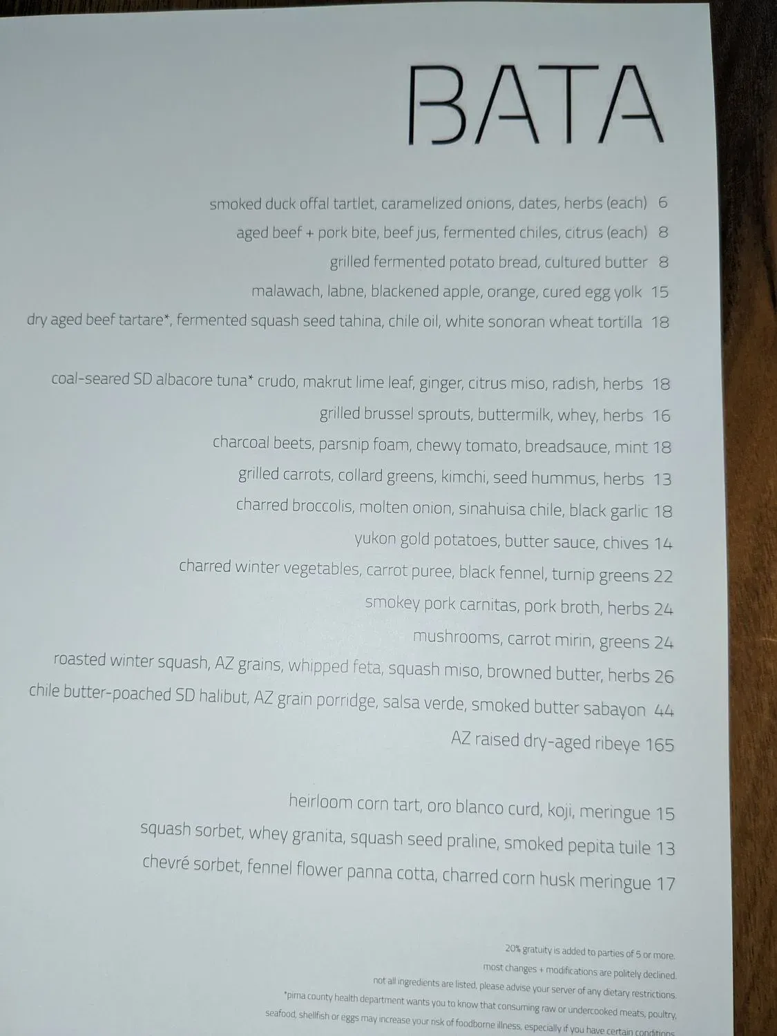 Menu 6