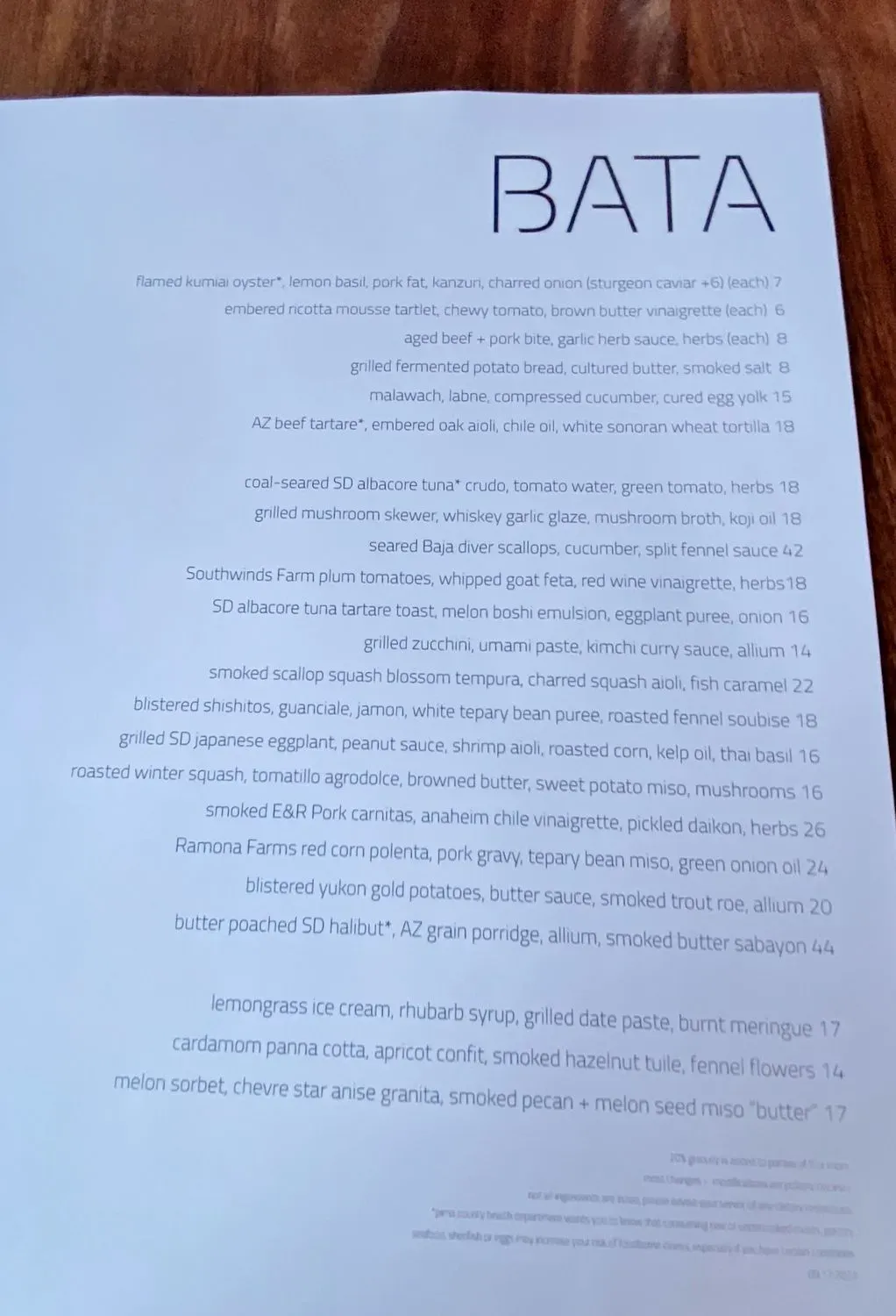 Menu 1