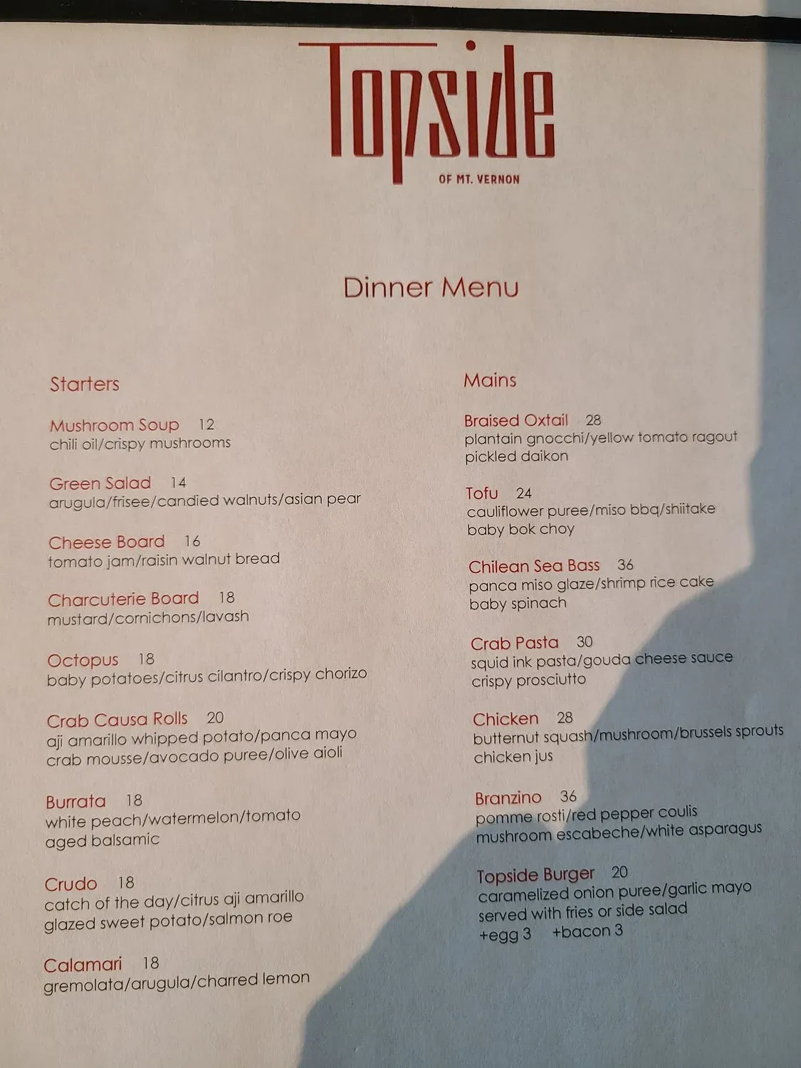 Menu 1