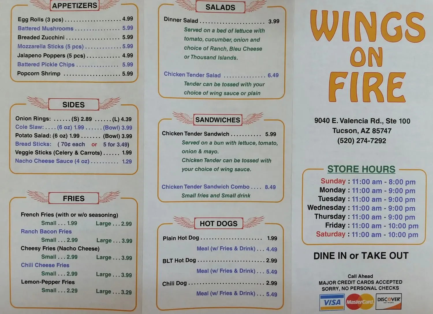 Menu 5