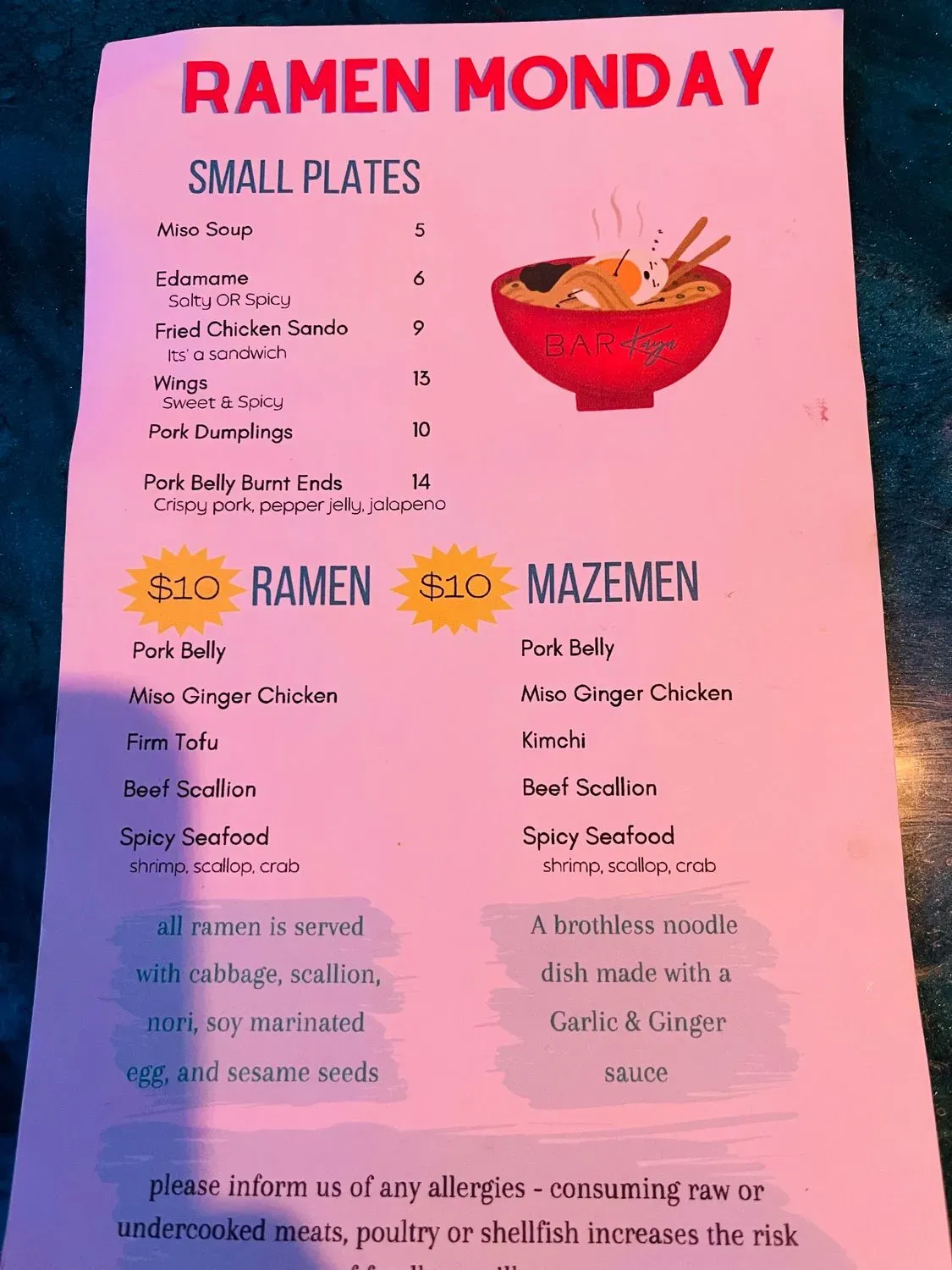 Menu 1