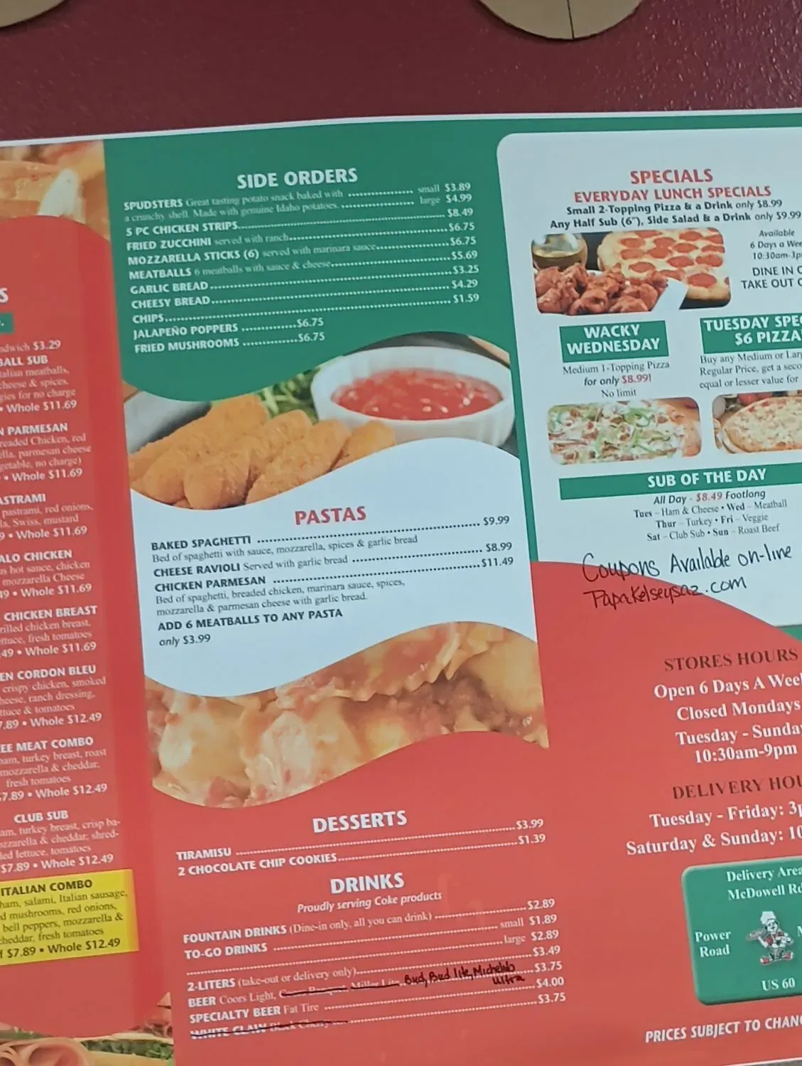 Menu 2