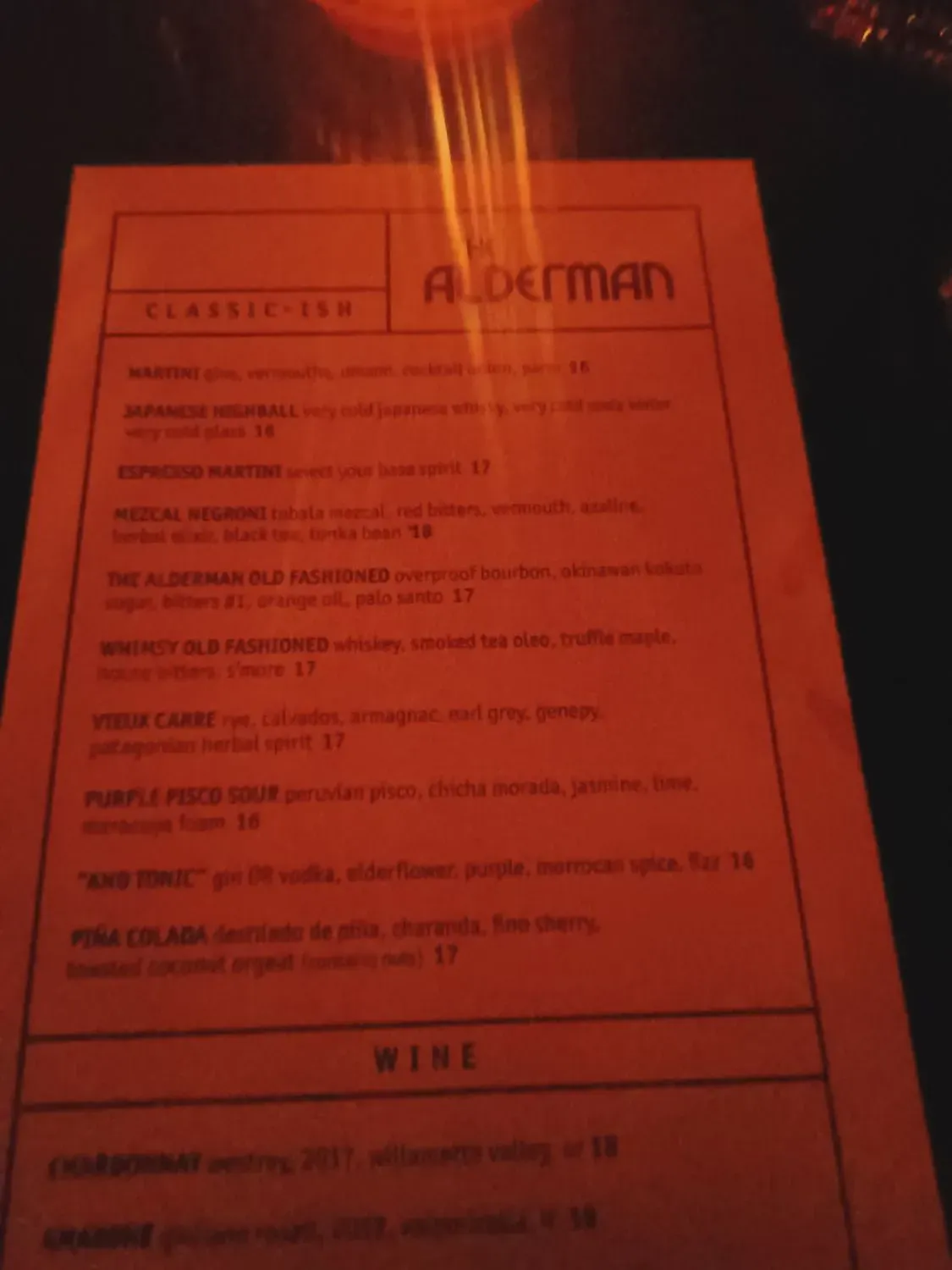 Menu 5