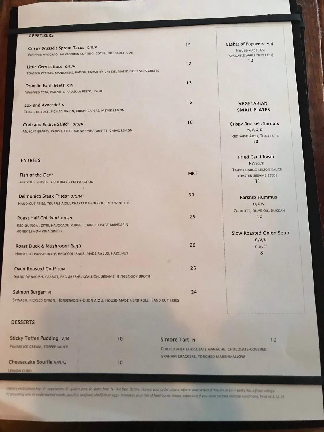 Menu 1