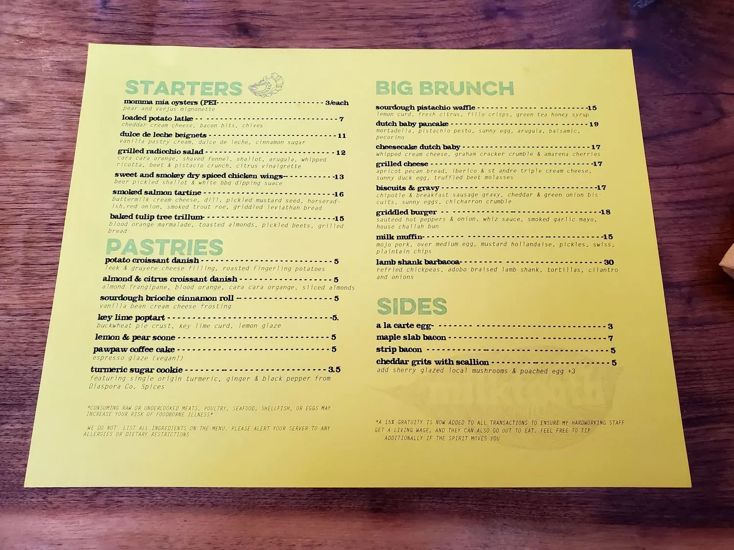 Menu 5