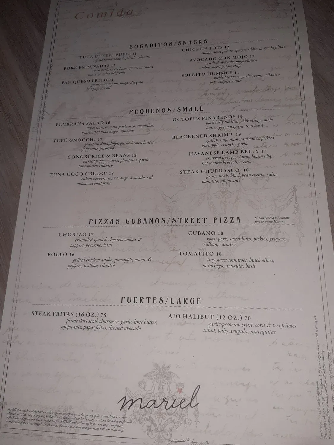 Menu 5