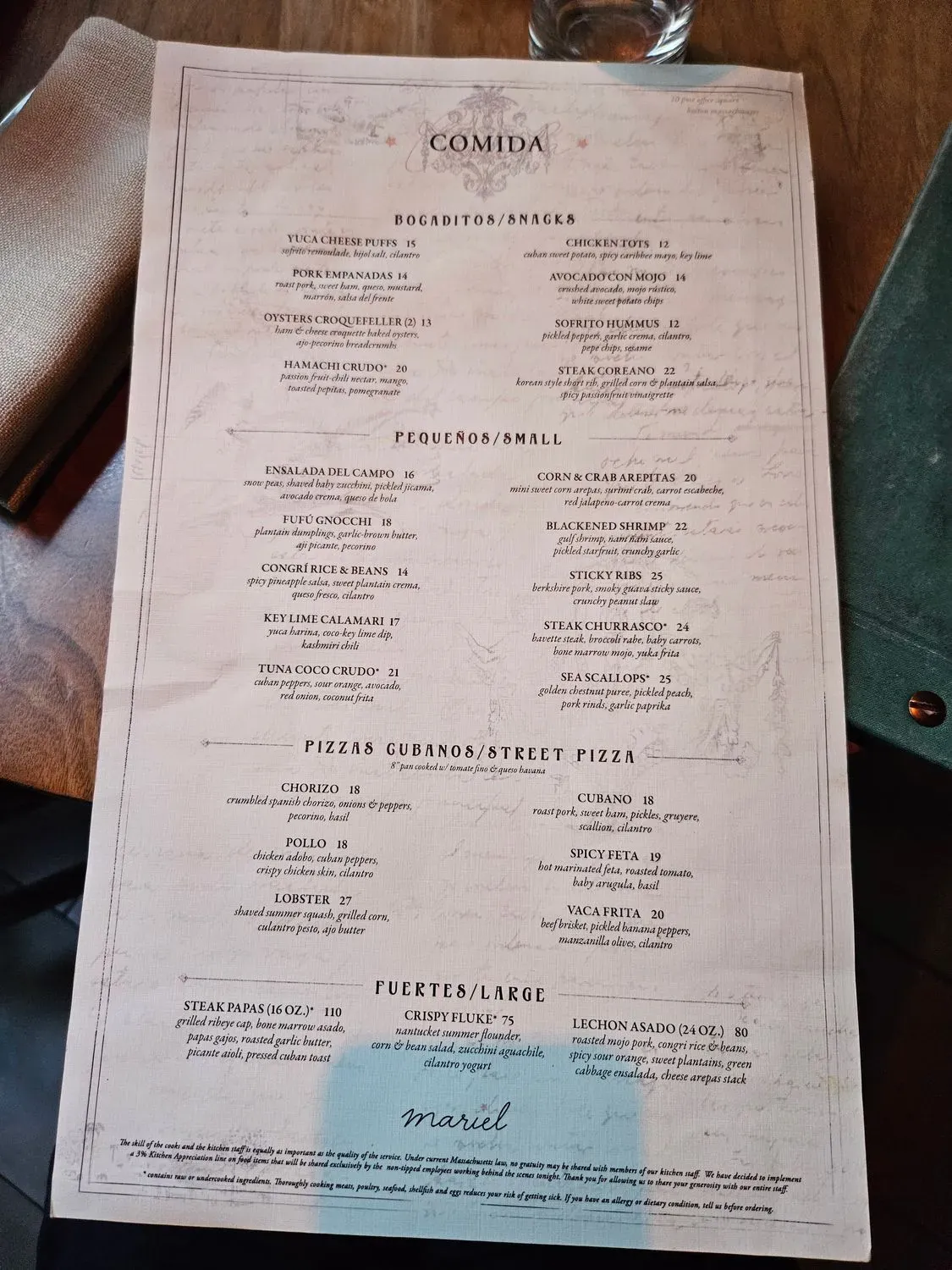 Menu 1