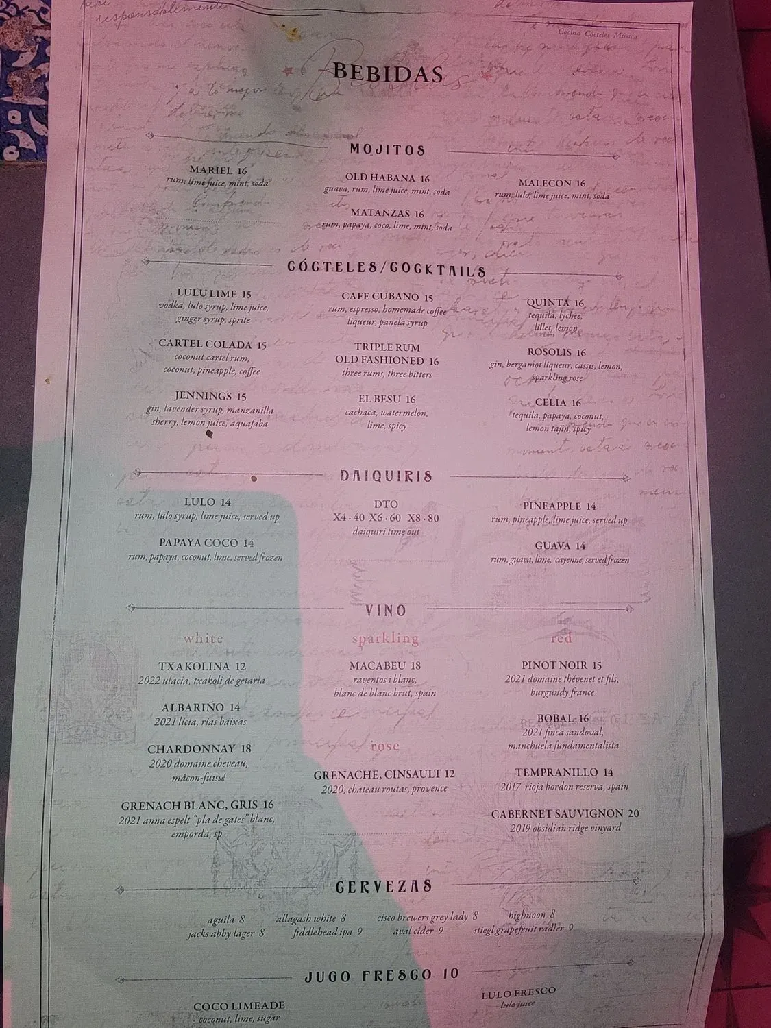 Menu 2