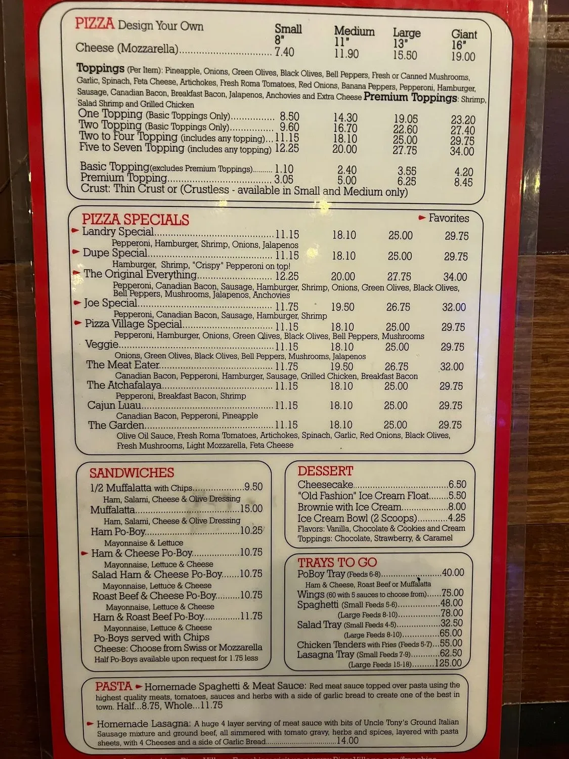 Menu 1