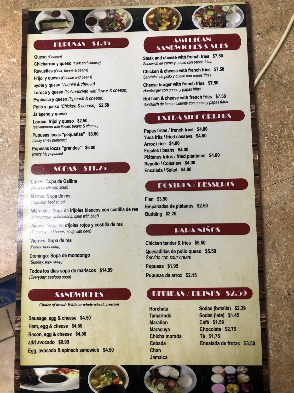 Menu 3