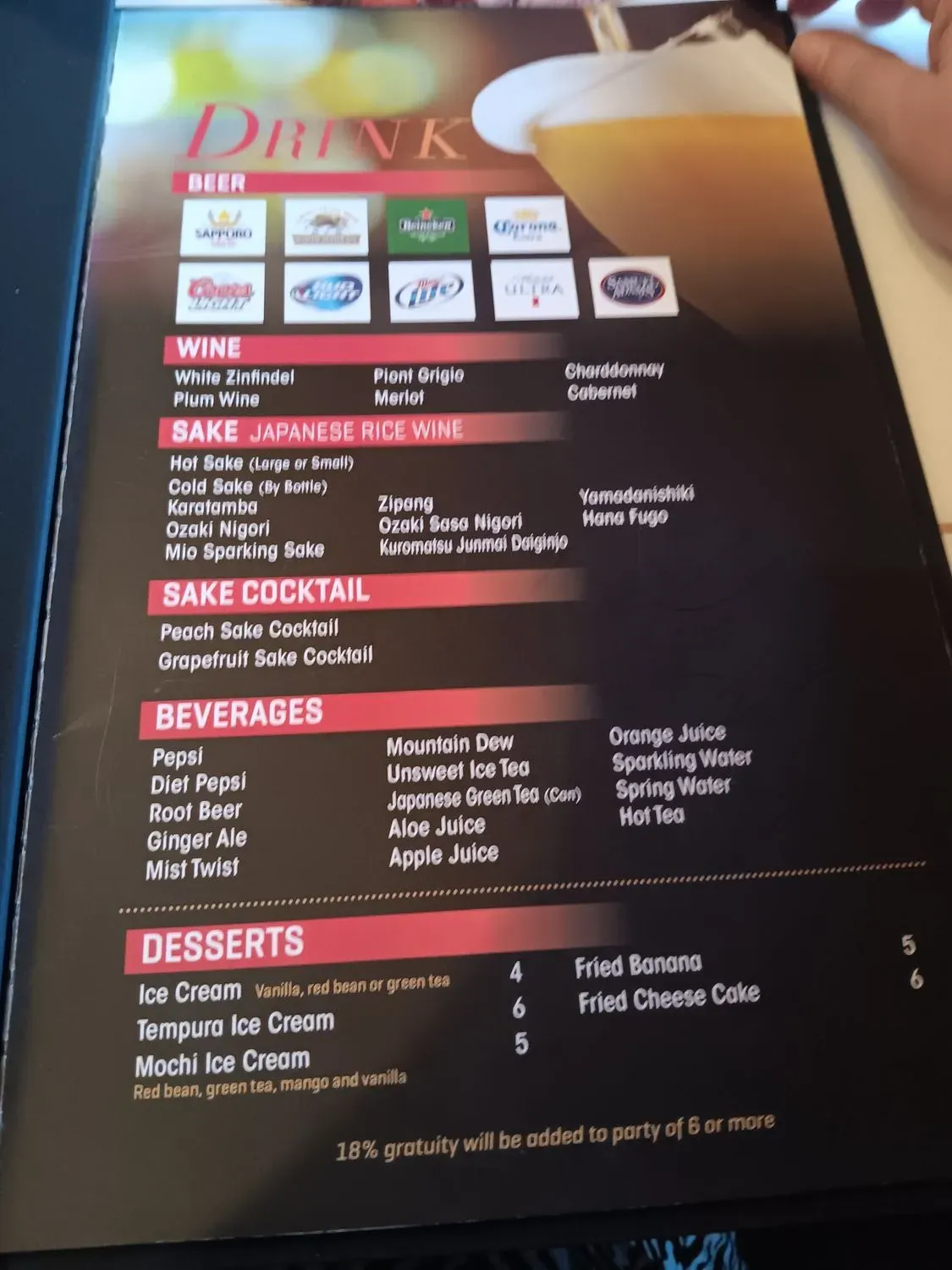 Menu 5