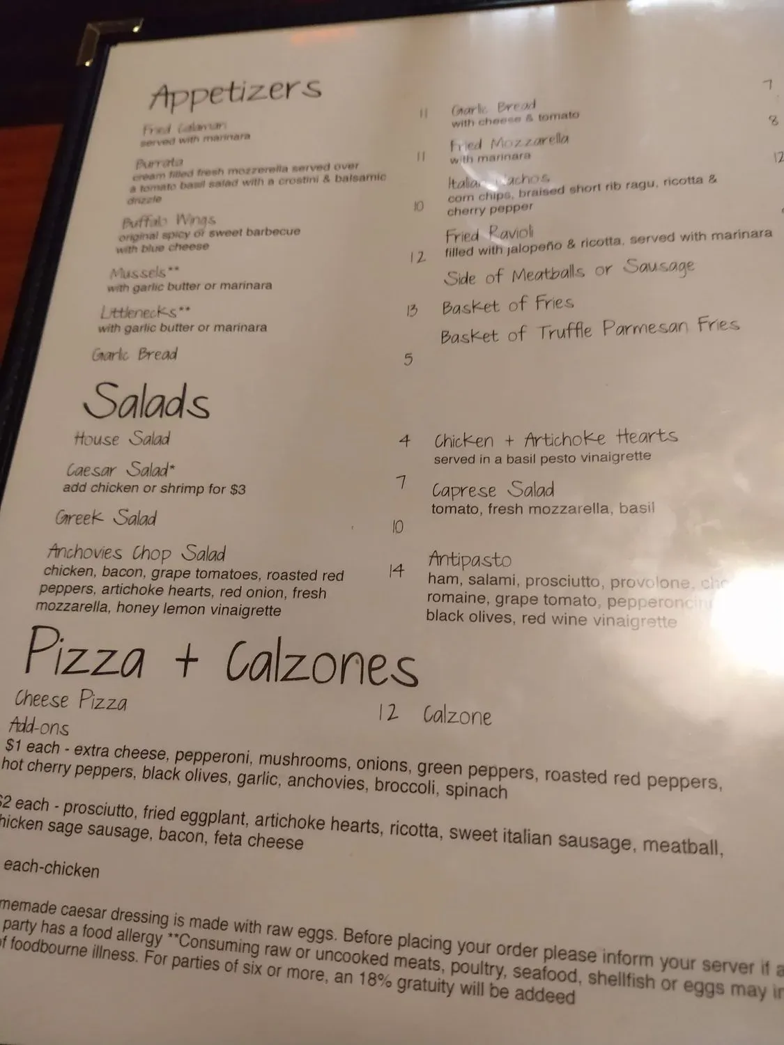 Menu 5