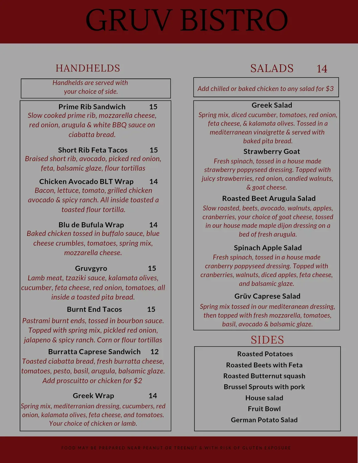 Menu 2