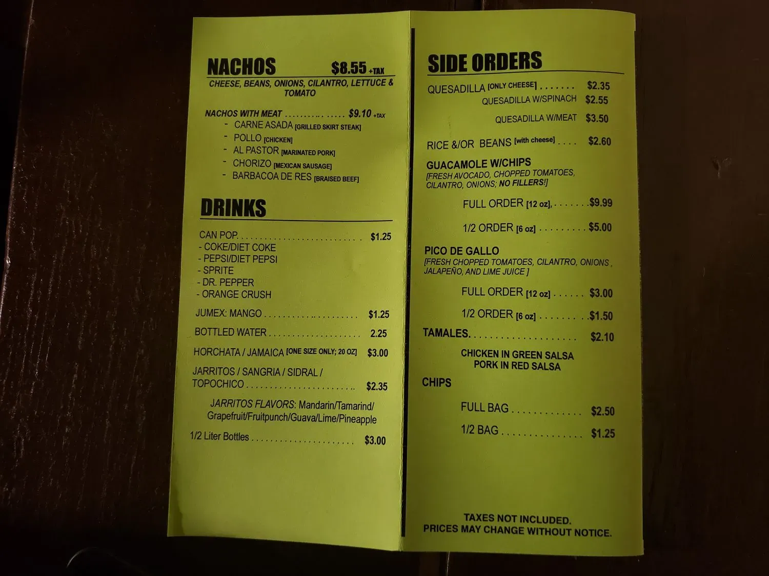 Menu 4