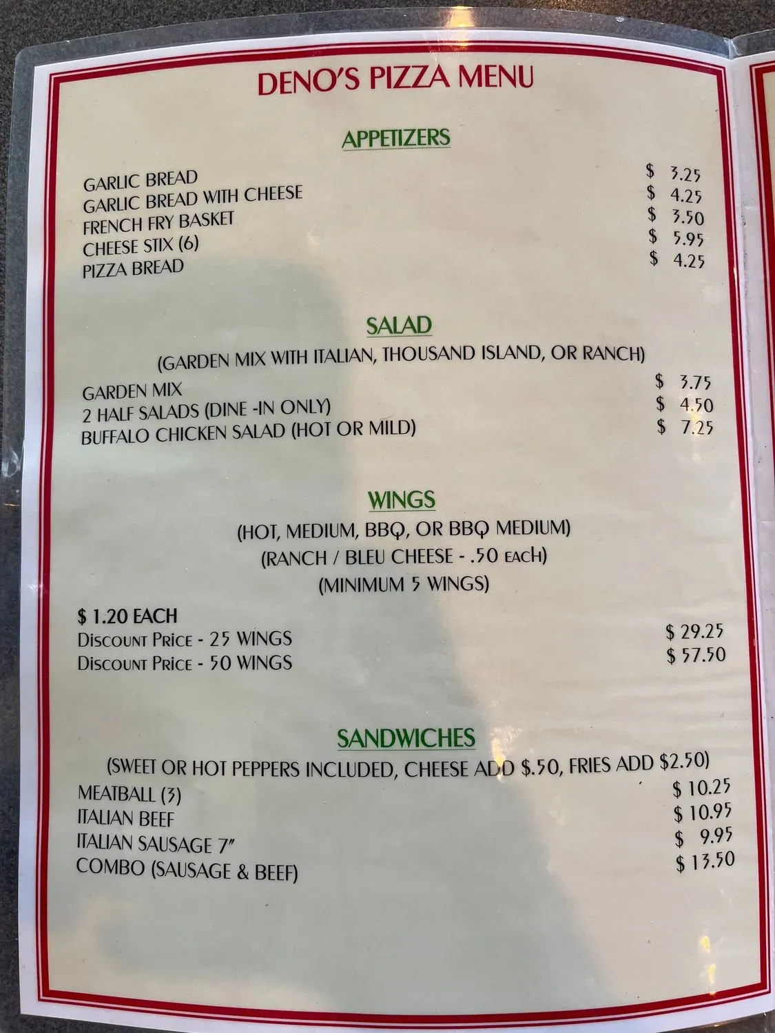 Menu 2