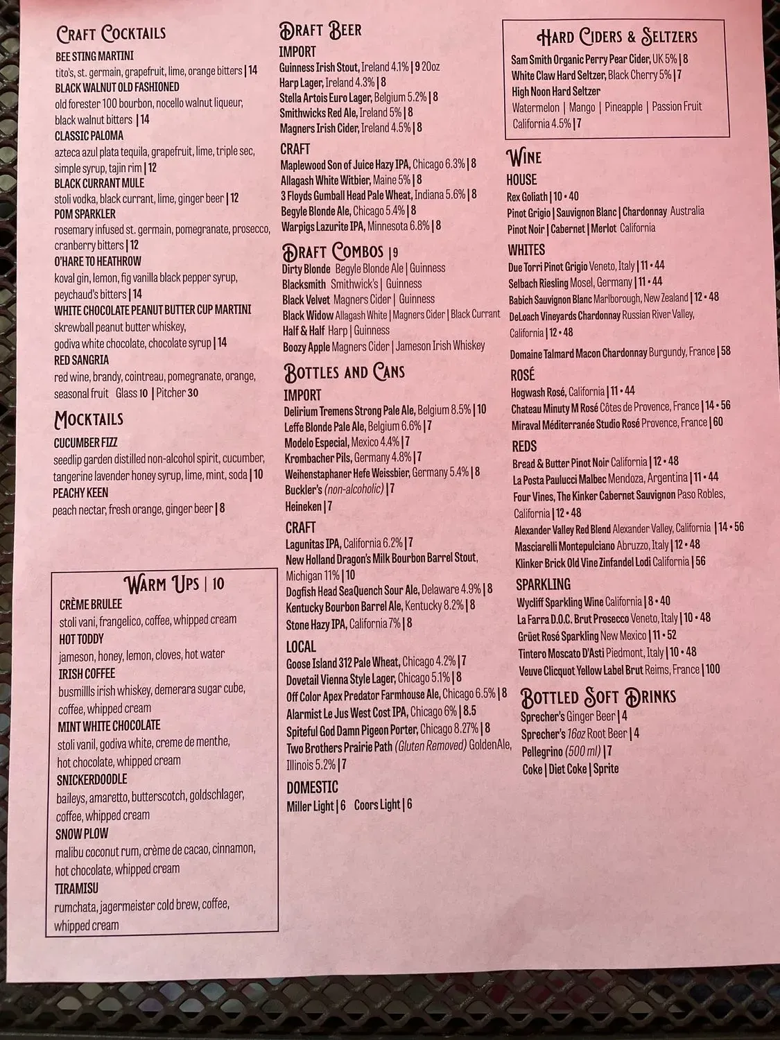 Menu 1