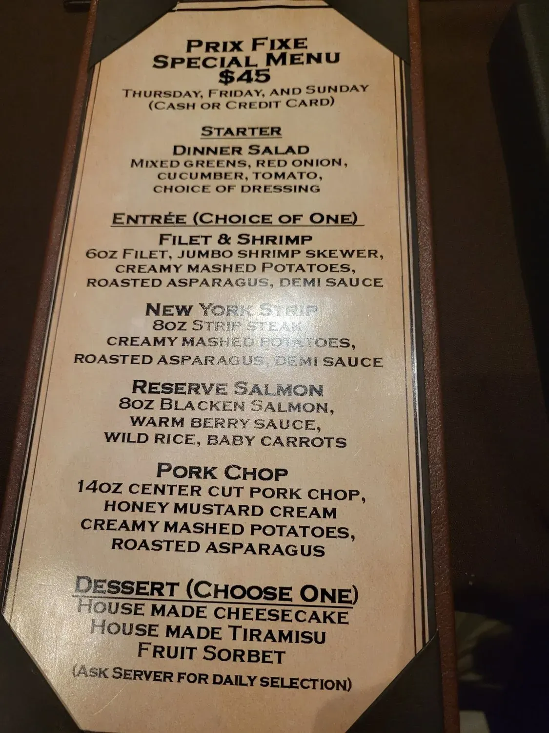 Menu 4