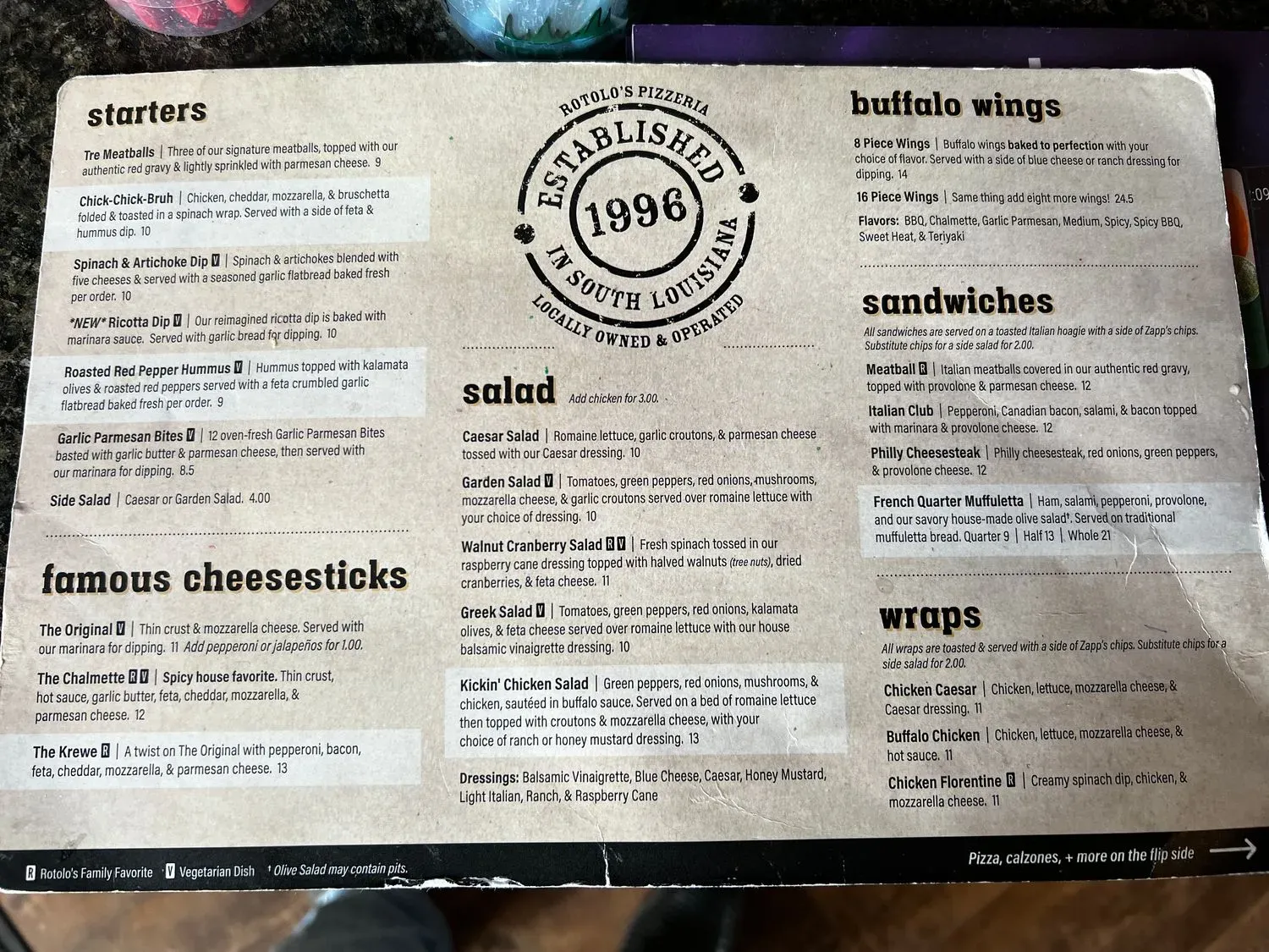 Menu 1