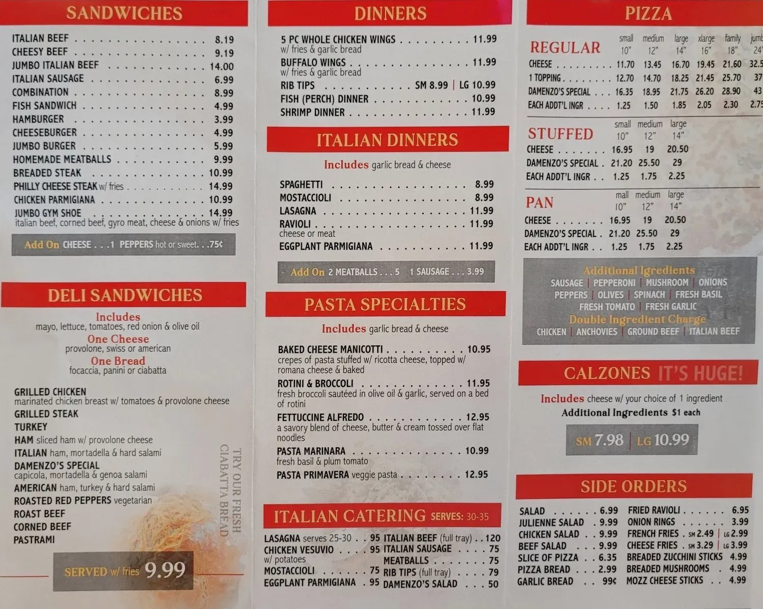 Menu 2